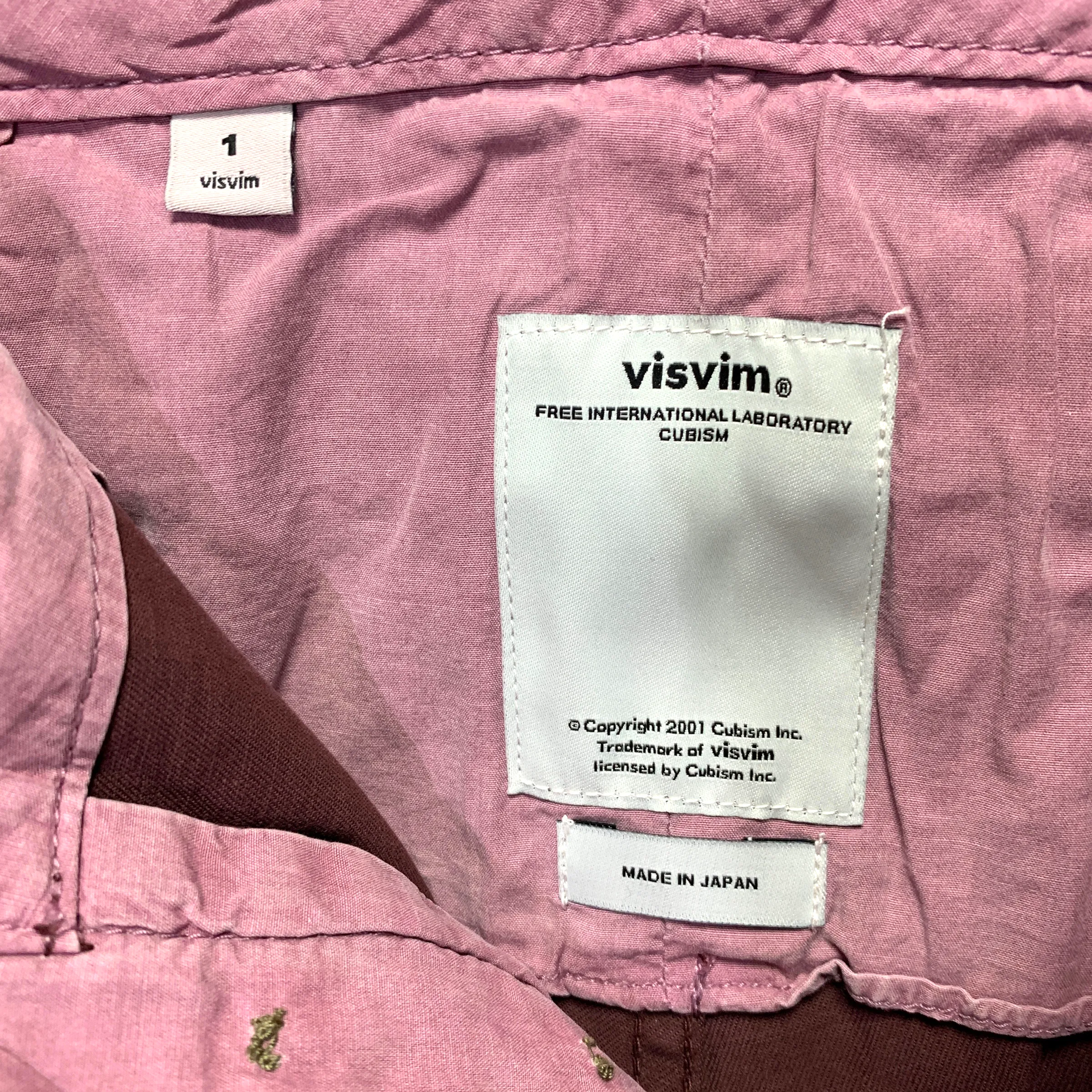 [S] Visvim 14SS Slim Shorts DMGD Chino Burgundy