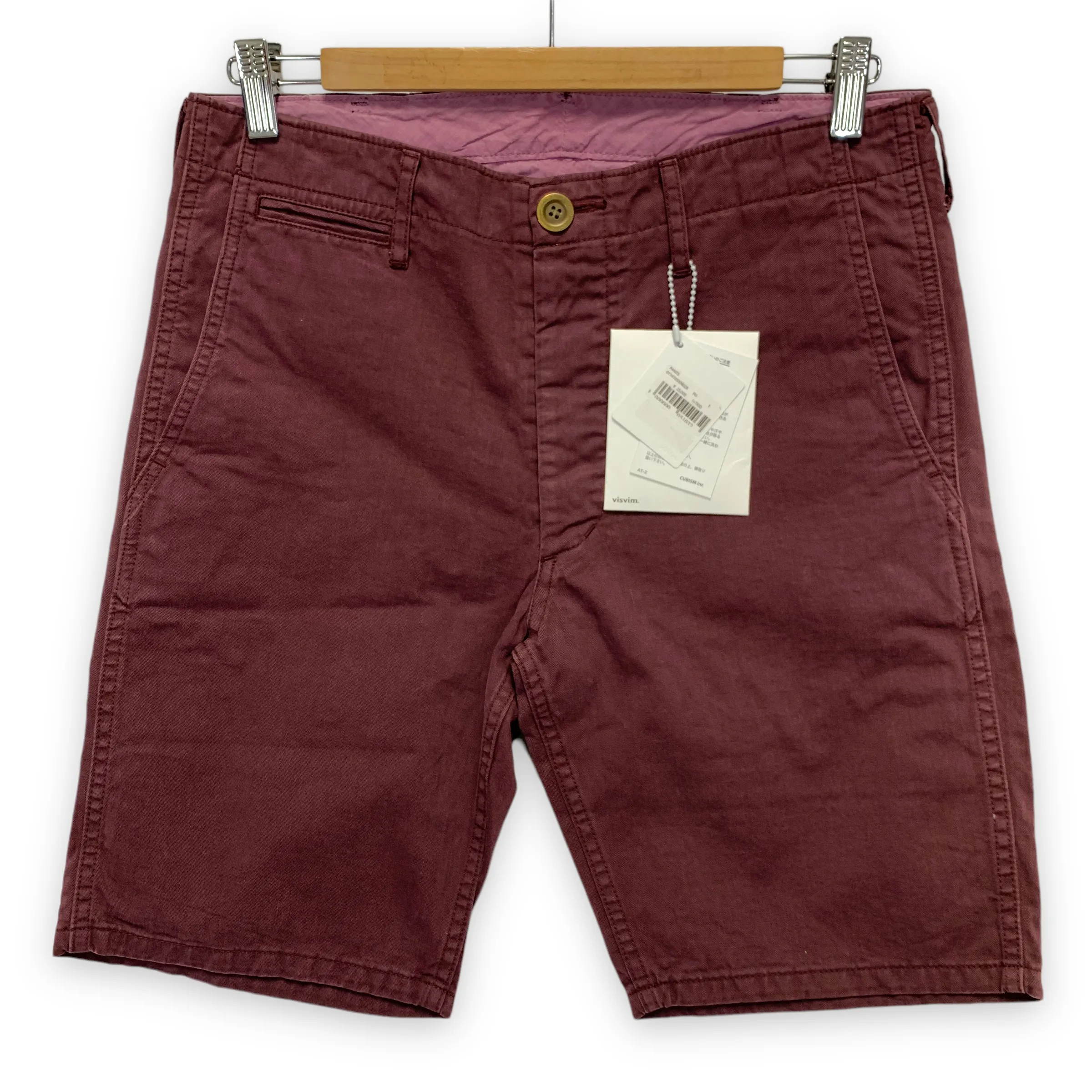 [S] Visvim 14SS Slim Shorts DMGD Chino Burgundy