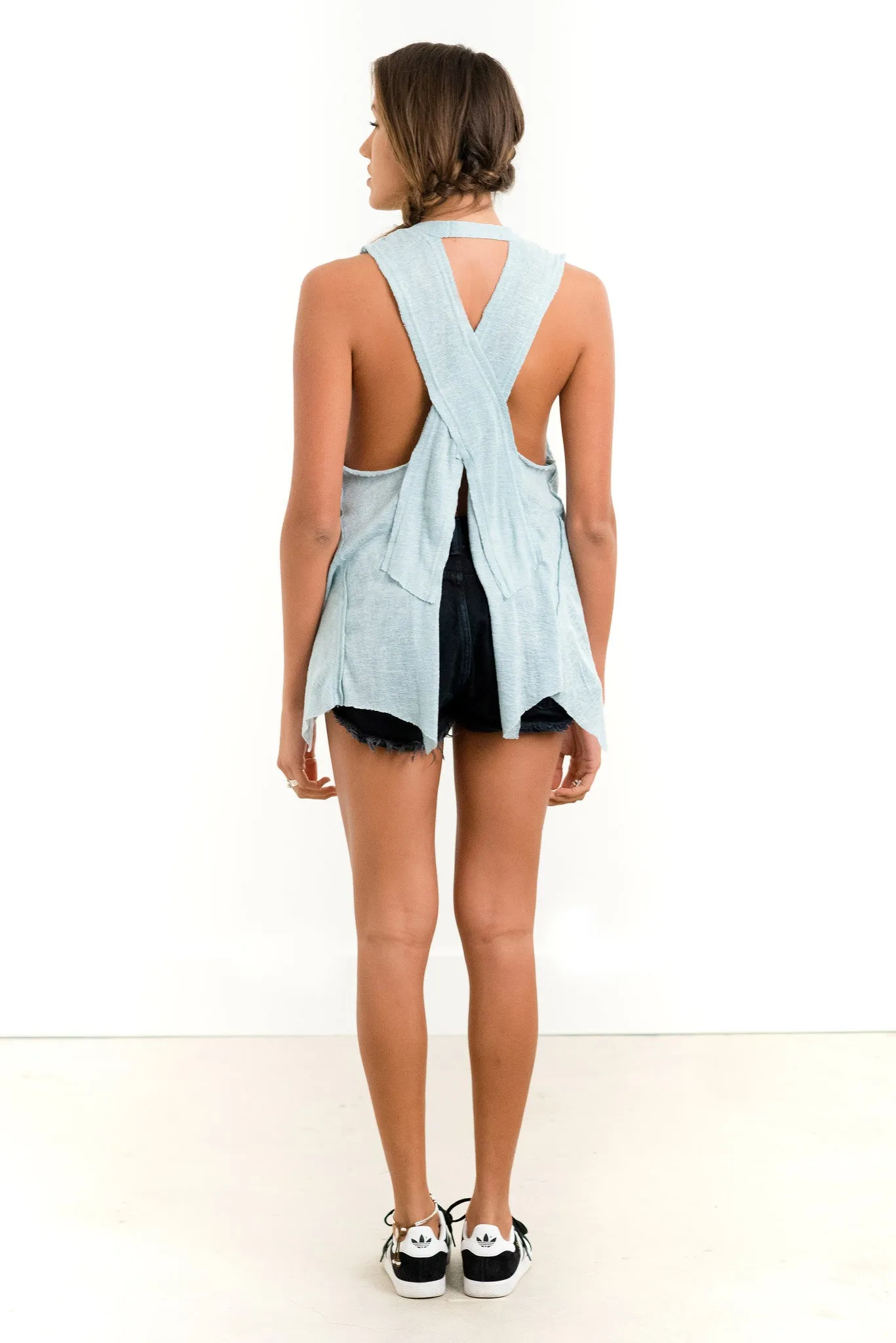 Saltwater Luxe Salty Air Tank | Rose, Sea Glass