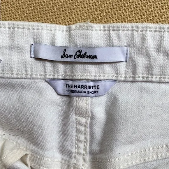 Sam edelman White Stretch Denim Jean Shorts
