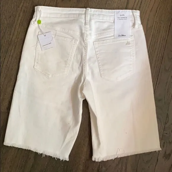 Sam edelman White Stretch Denim Jean Shorts