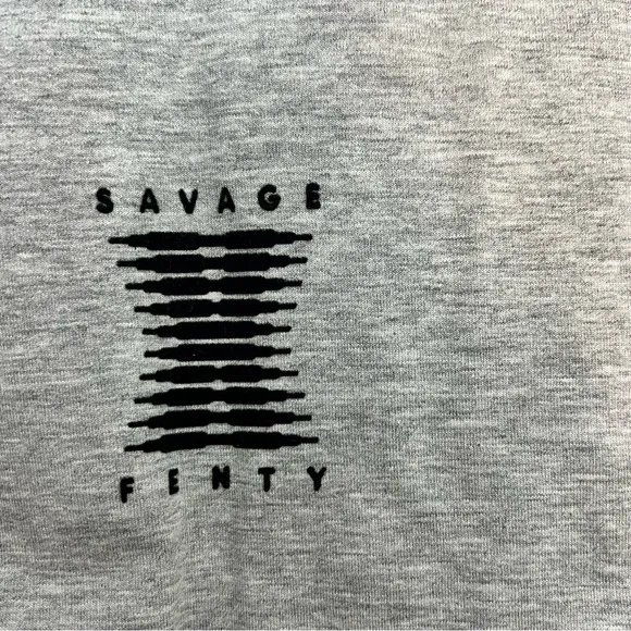 Savage X Fenty, Women's, Forever Savage Showgirl Short Robe Grey size M/L