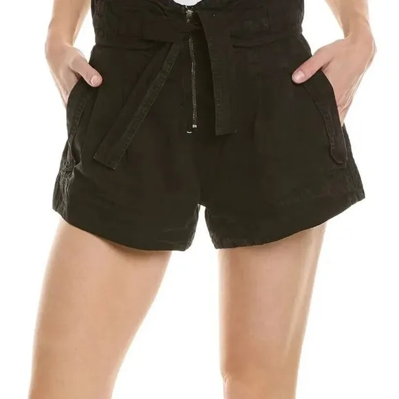 SEA NEW YORK Suri Belted Shorts Black Size 8