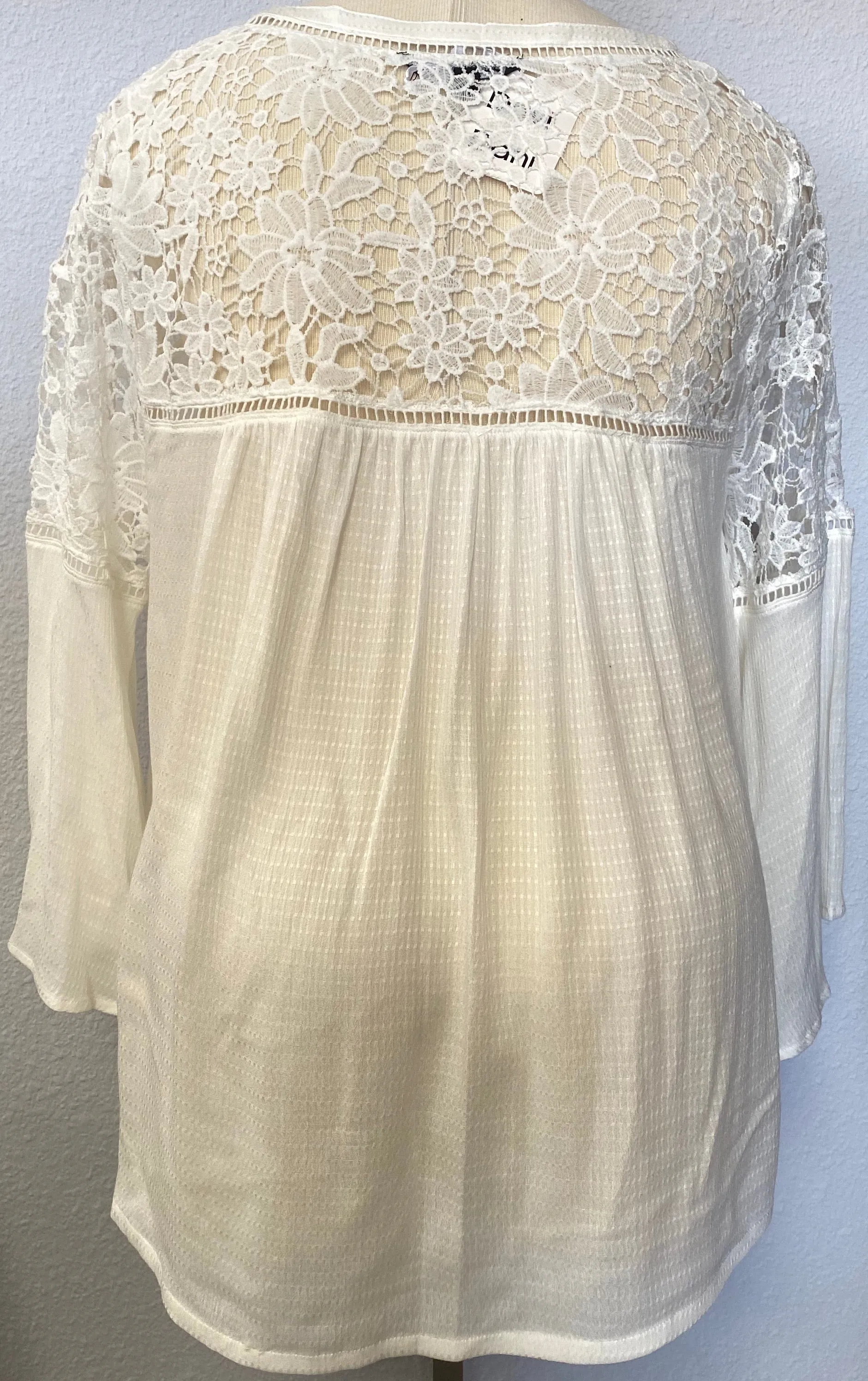 SHEER BELL SLEEVE TOP