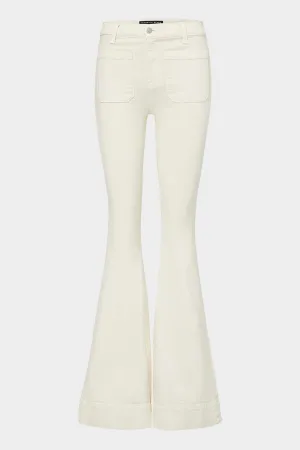 Sheridan Bell-Bottom Jean in Ecru