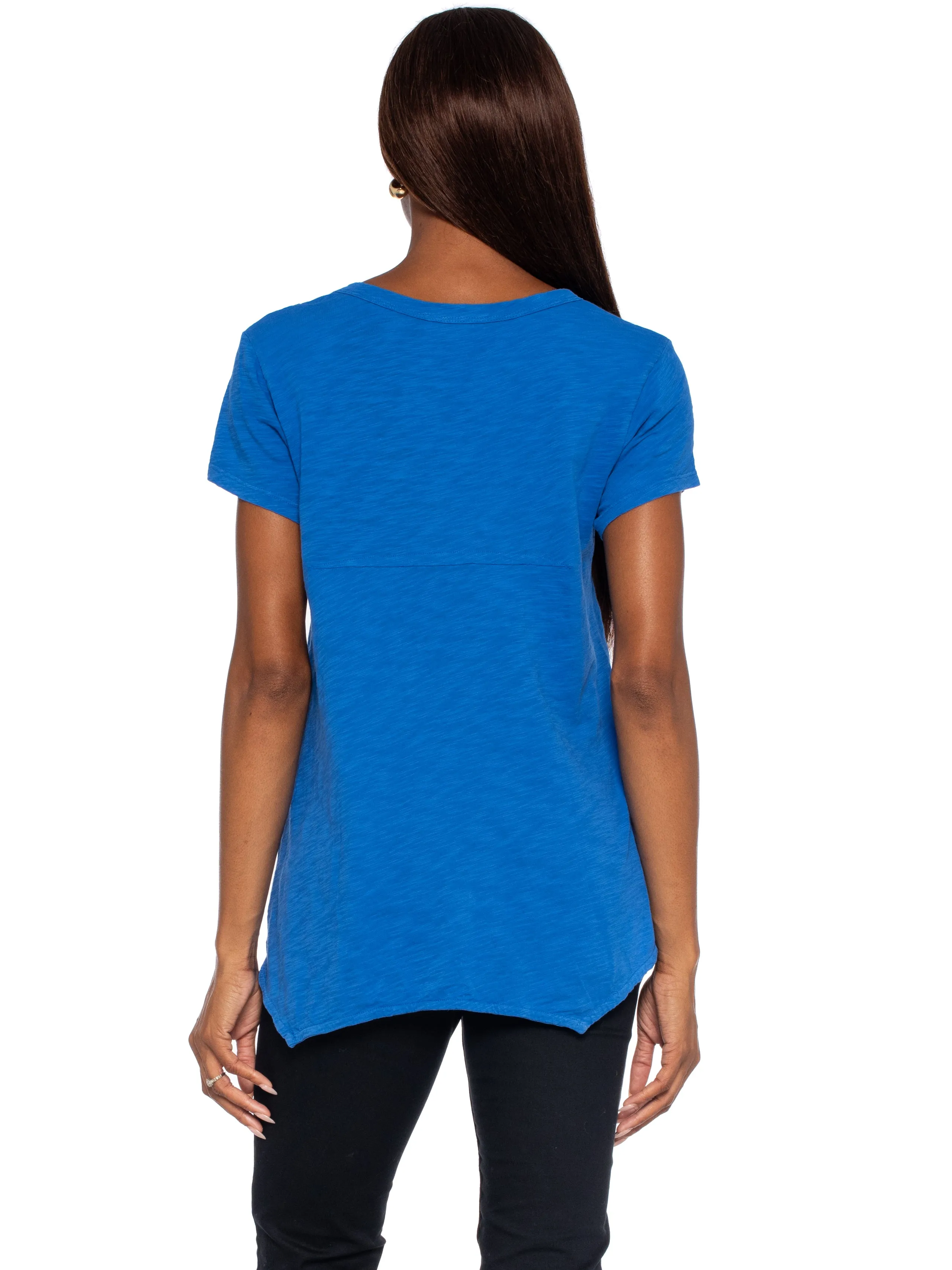 Short Sleeve Sexy BF Shrunken Deep V-Neck