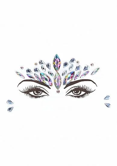 Short Sleeve Teddy and Dazzling Crowned Face Bling Sticker