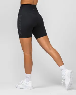 Signature Super High Bike Shorts - Black