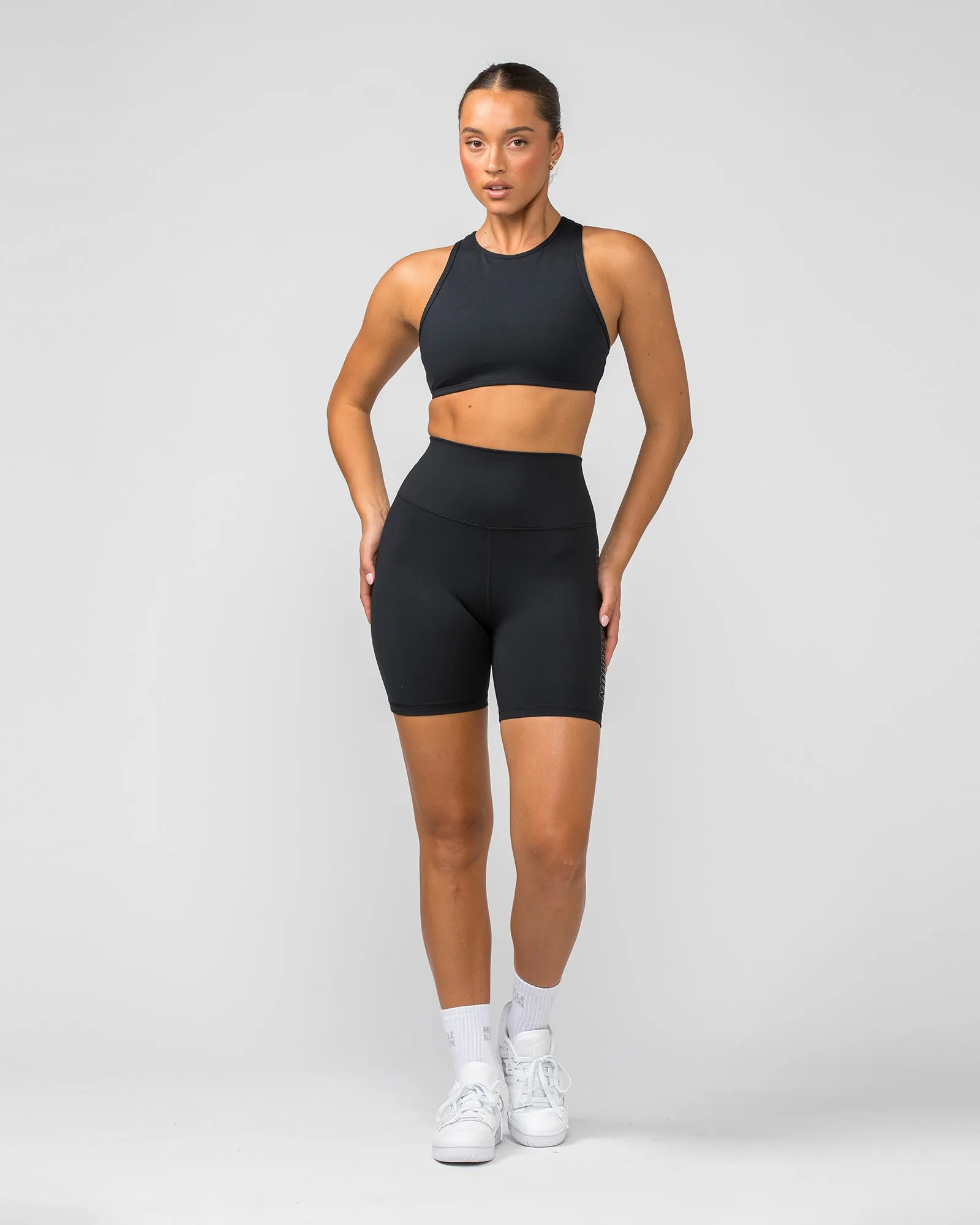Signature Super High Bike Shorts - Black