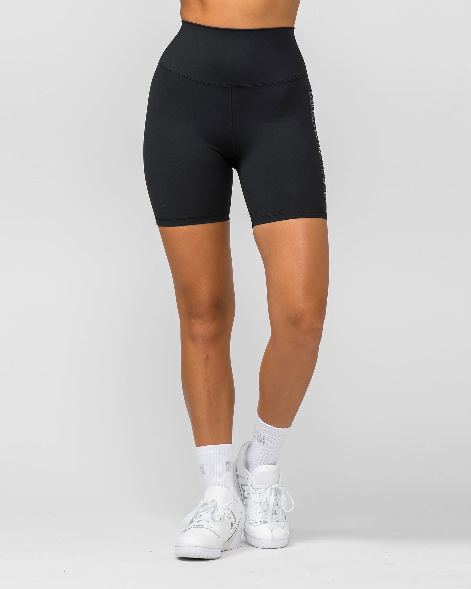 Signature Super High Bike Shorts - Black