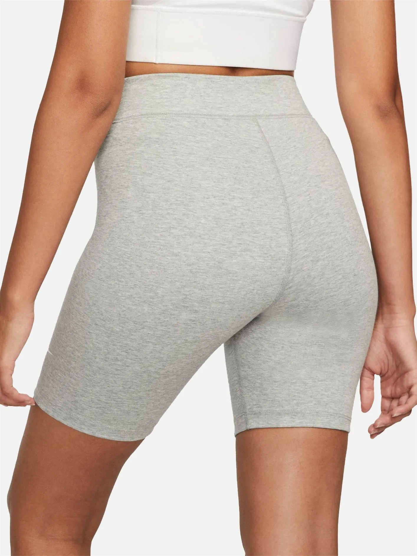 Sportswear Classics High-Waisted 8" Biker Shorts - Grey