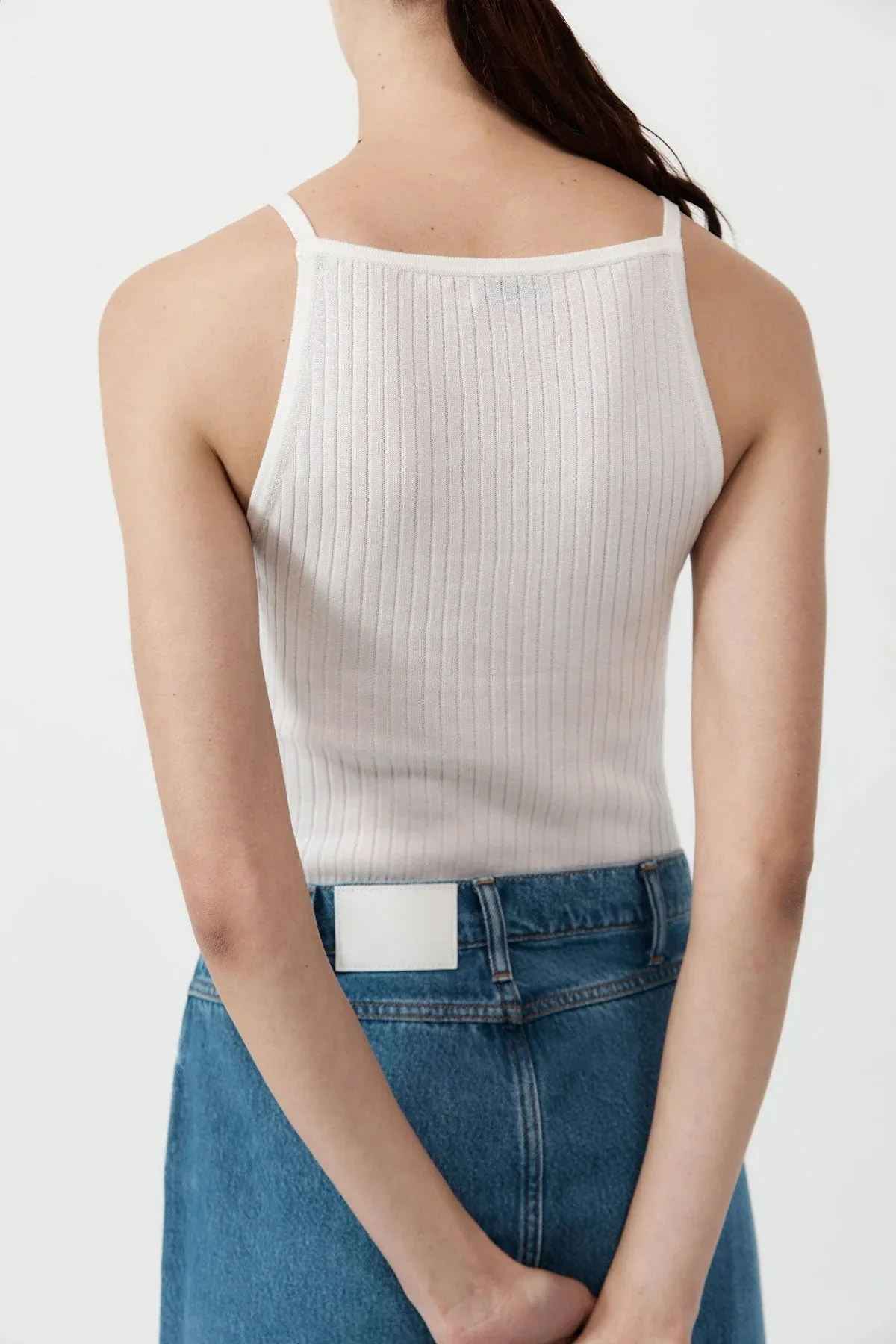 Square Tank in White
