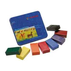 Stockmar Standard Beeswax Block Crayons in a Tin Case - 8 Colours