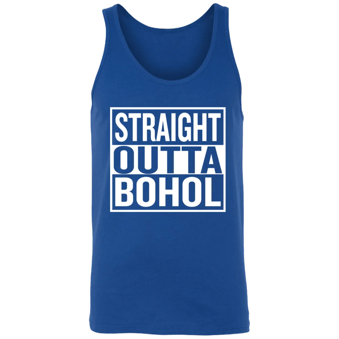 Straight Outta Bohol Unisex Cotton Tank Top
