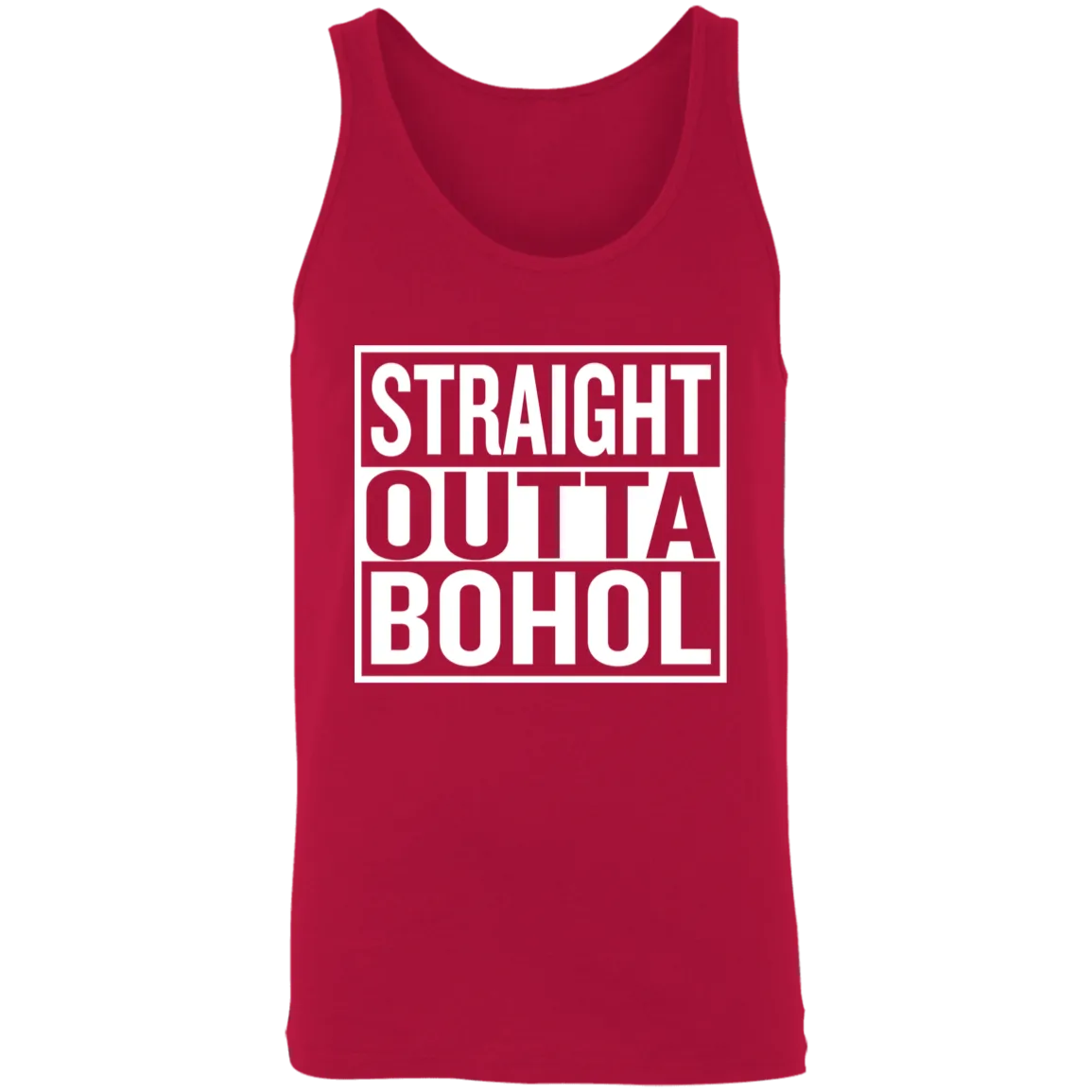 Straight Outta Bohol Unisex Cotton Tank Top