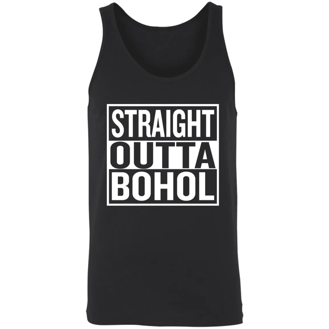 Straight Outta Bohol Unisex Cotton Tank Top