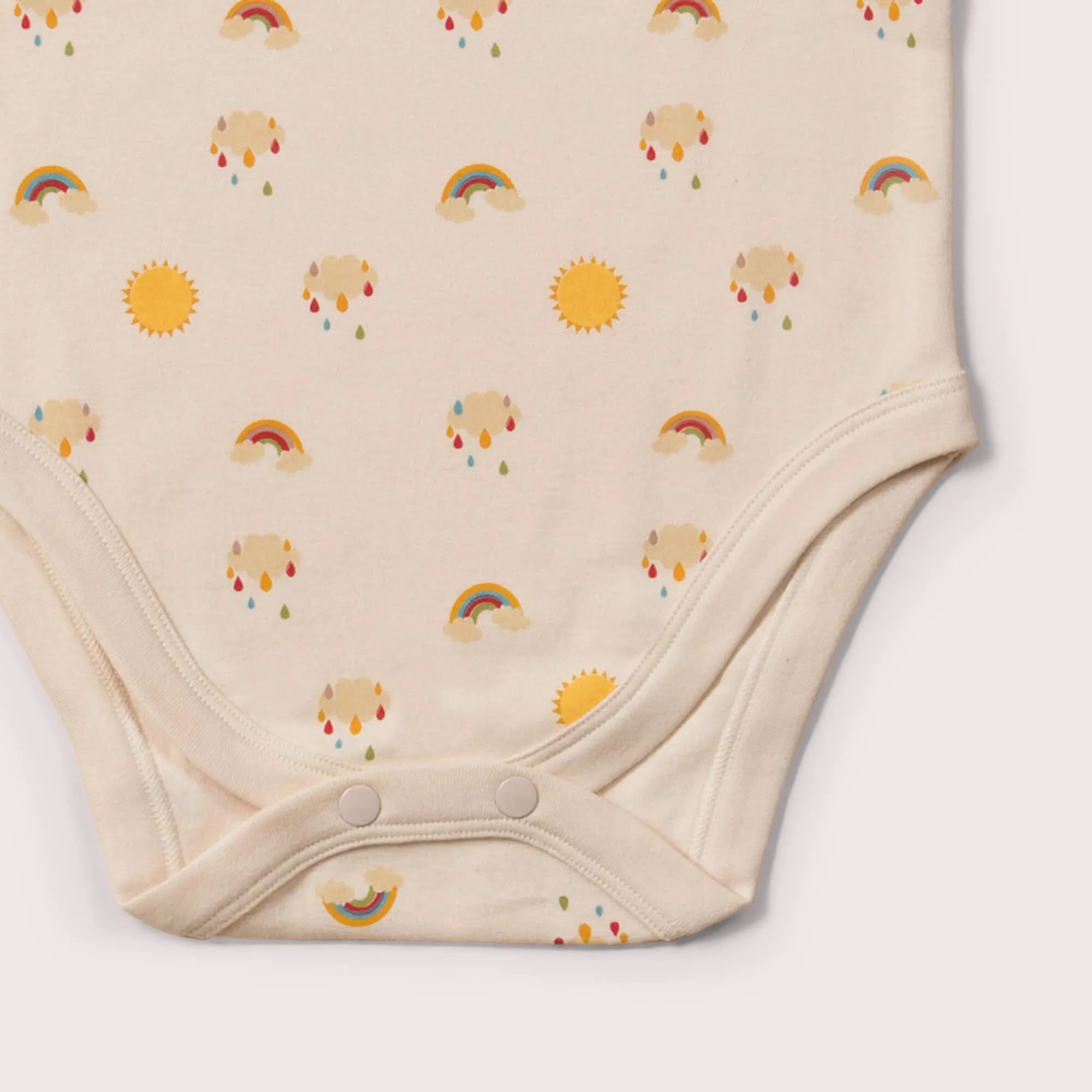Sunshine & Rainbows Organic Baby Bodysuit Set - 2 Pack