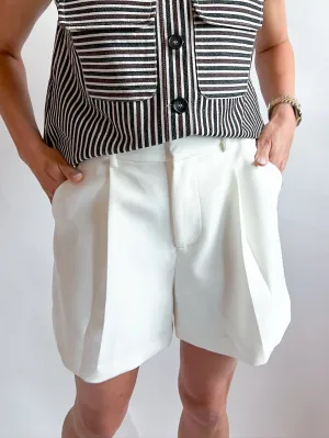 Tailored Pintuck Short