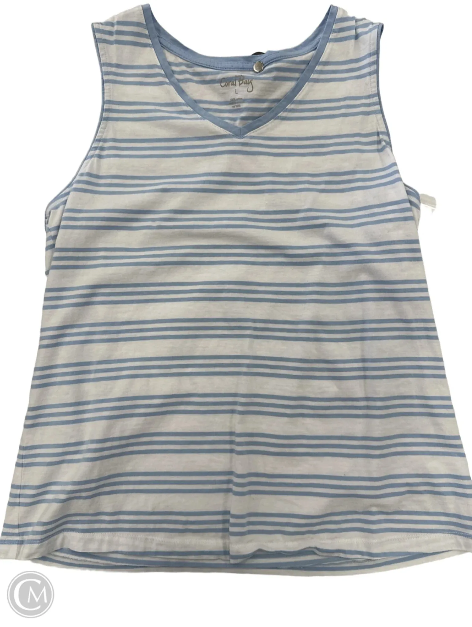 Tank Top By Coral Bay In Blue, Size: L