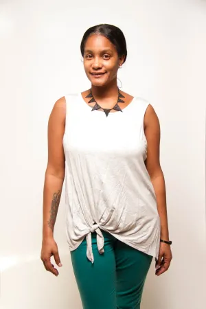 Tank Top with Tie Front