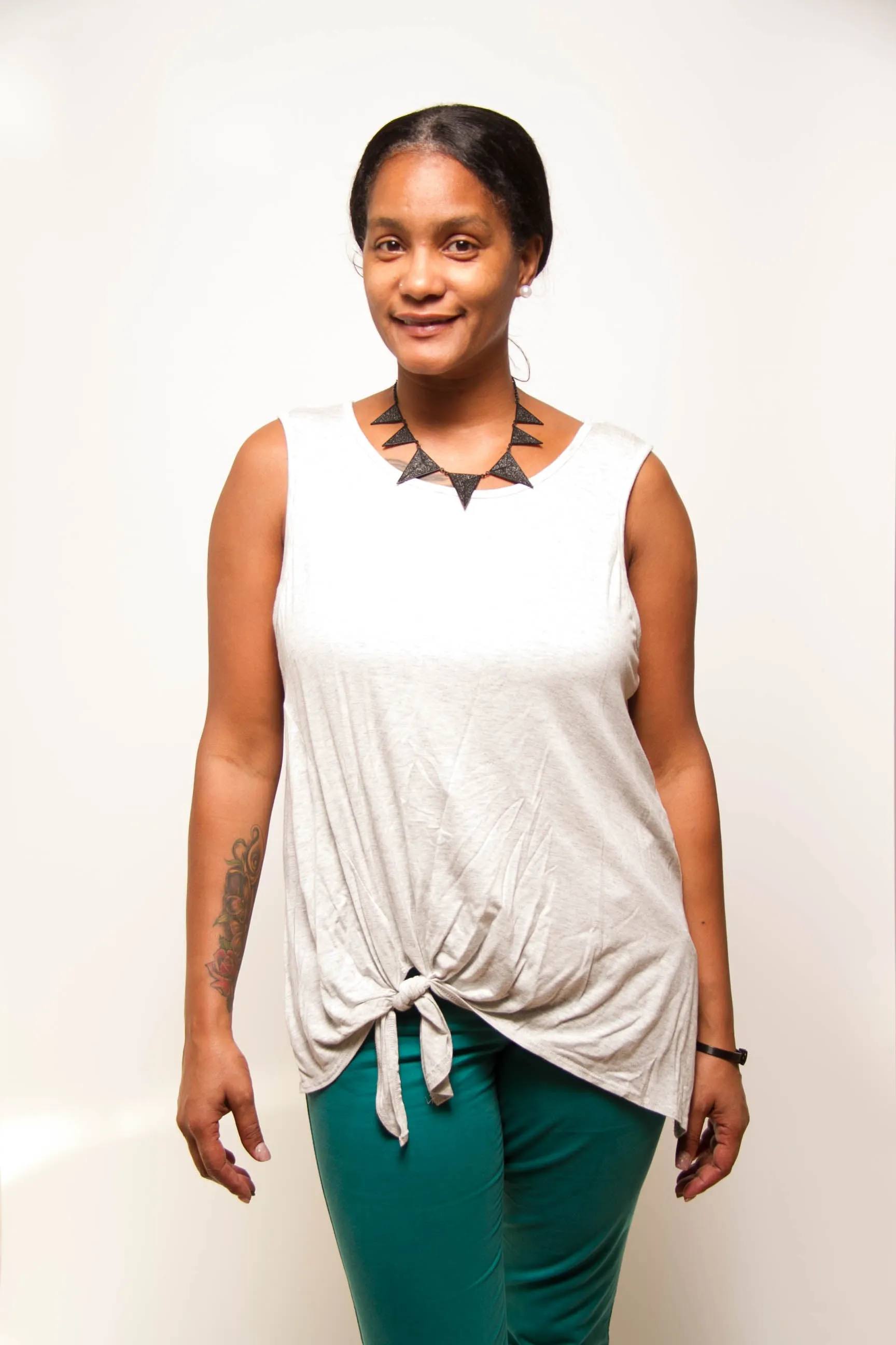 Tank Top with Tie Front