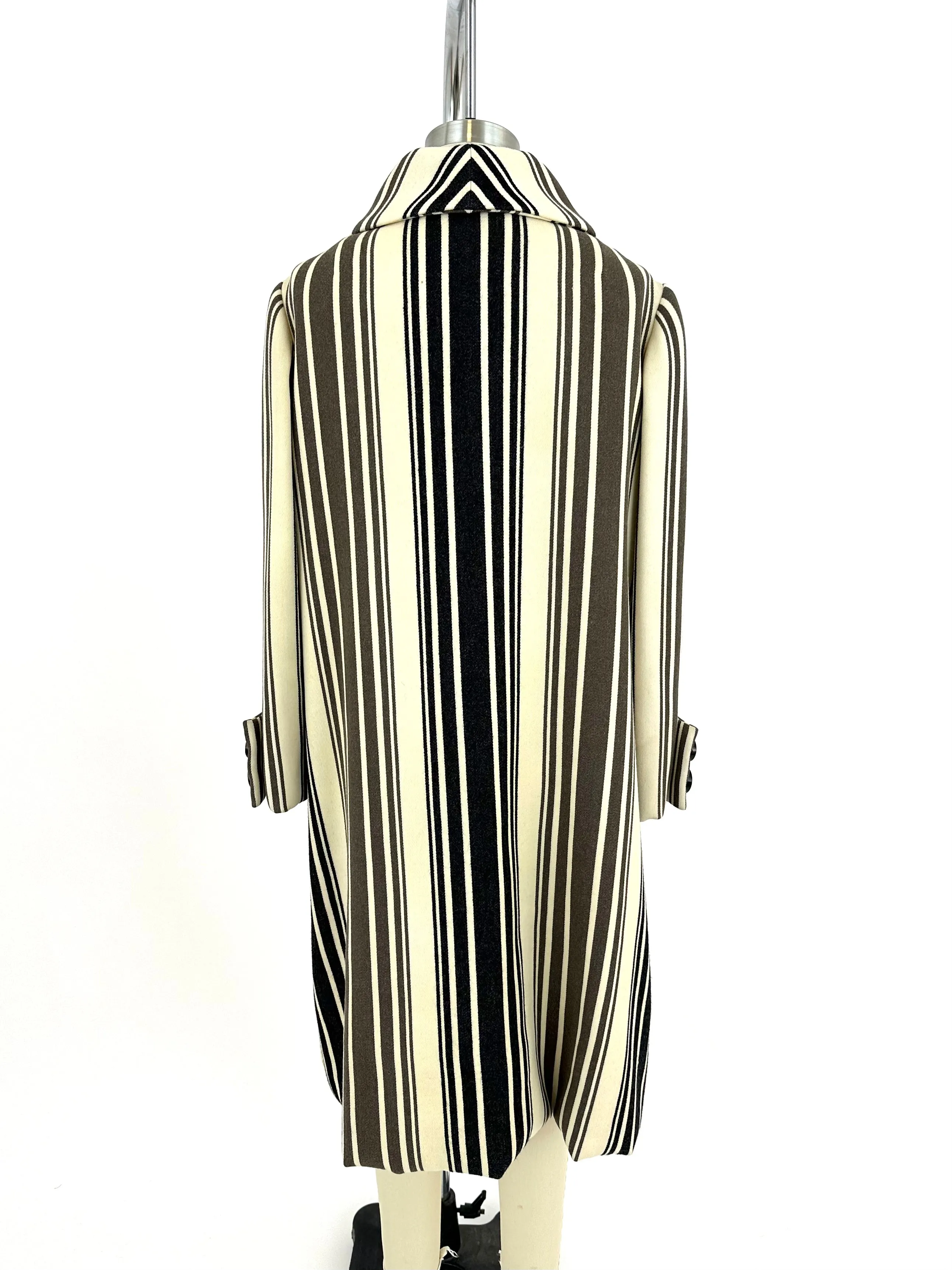 Teal Traina Wool Striped Dress