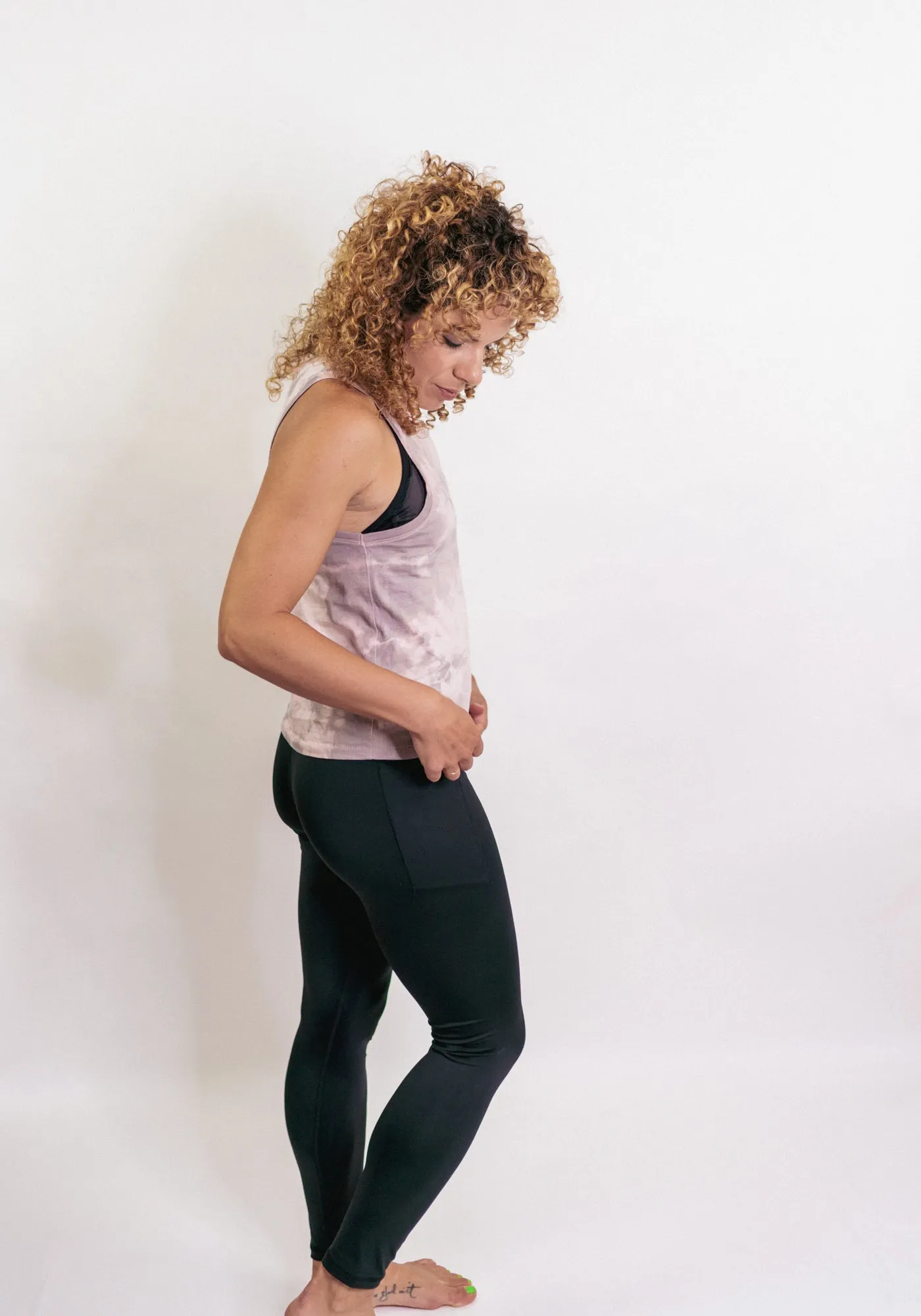 Tie-Dye Lands End Tank – Pink Stone