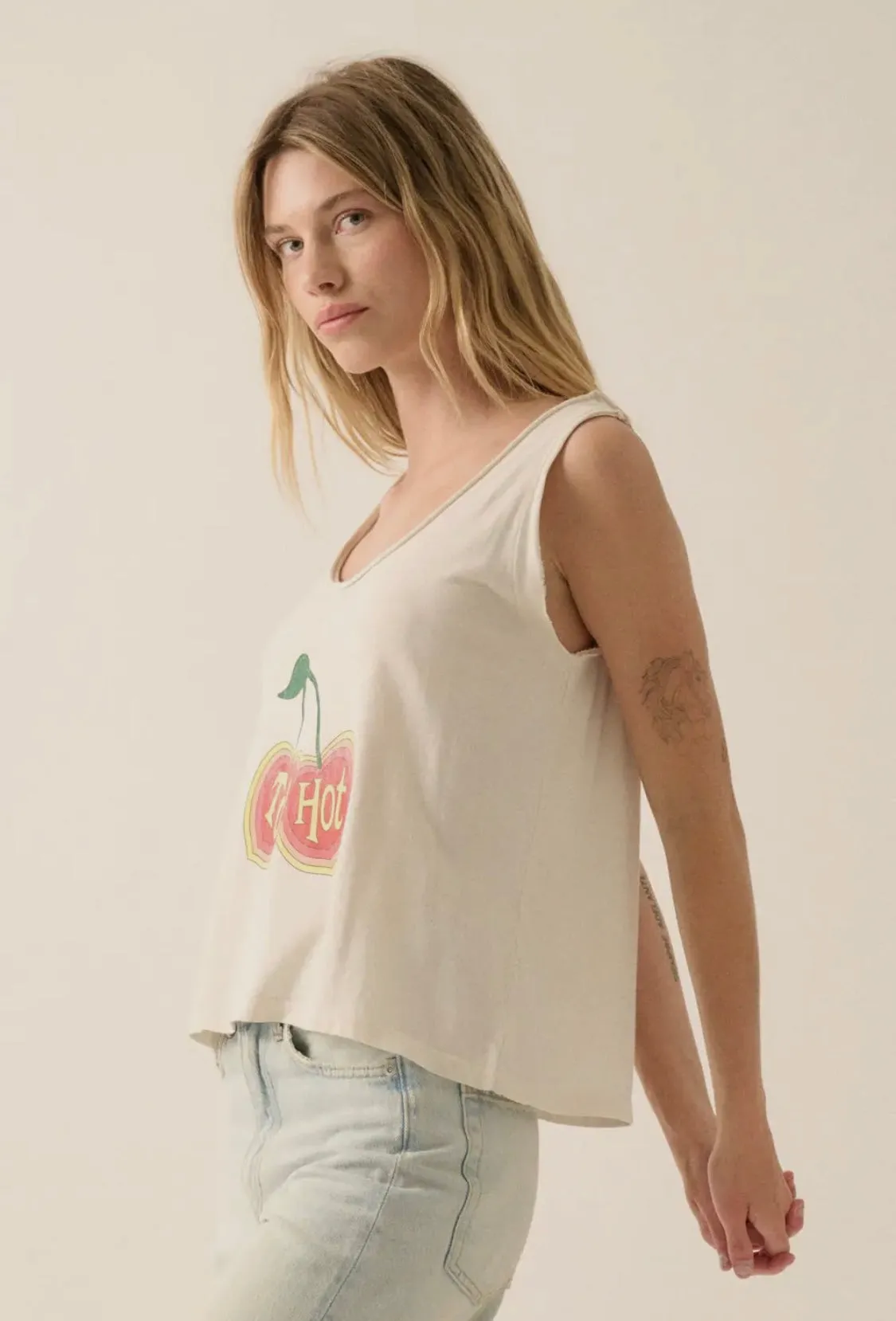 Too Hot Cherries Tank