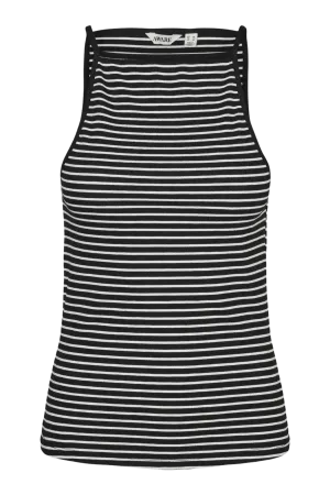 Top VERO MODA AWARE sin Mangas Iwett Negra de Rayas
