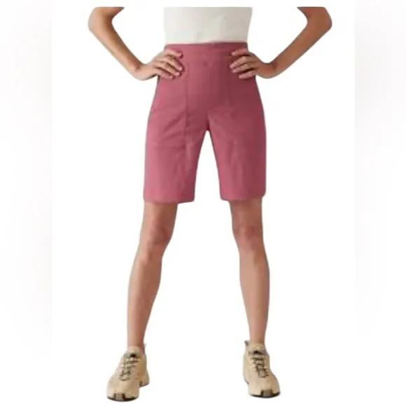TREKKIE NORTH MID RISE BERMUDA SHORT dusty rose size 10 active wear
