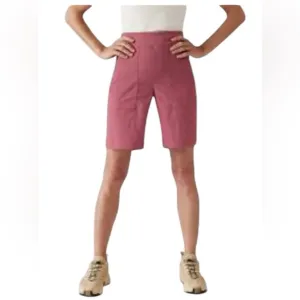 TREKKIE NORTH MID RISE BERMUDA SHORT dusty rose size 10 active wear