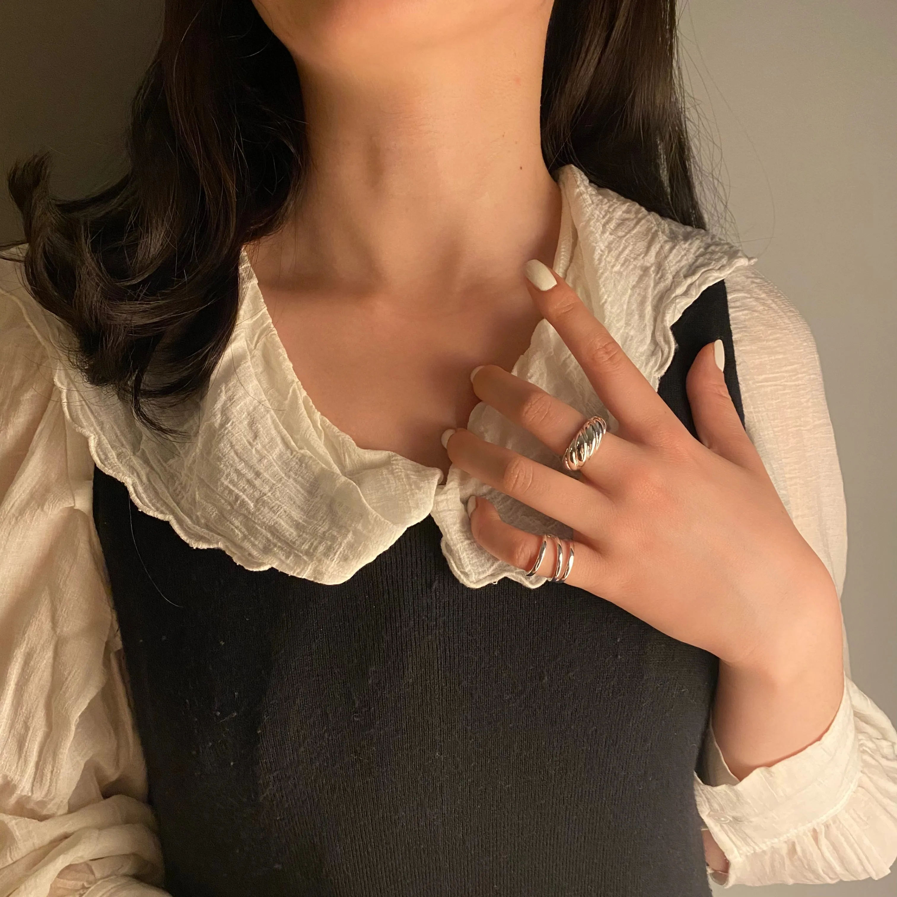 Triple Line Pinky & Midi Ring