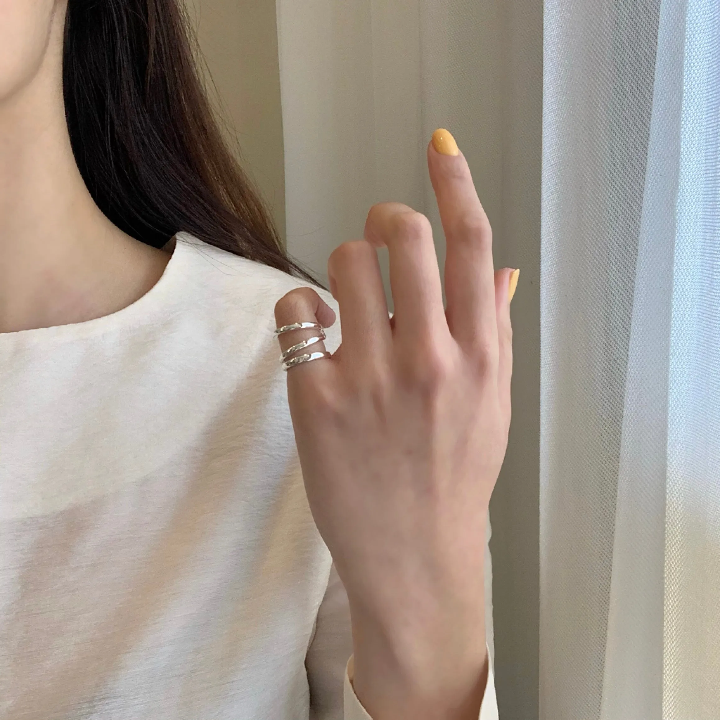 Triple Line Pinky & Midi Ring