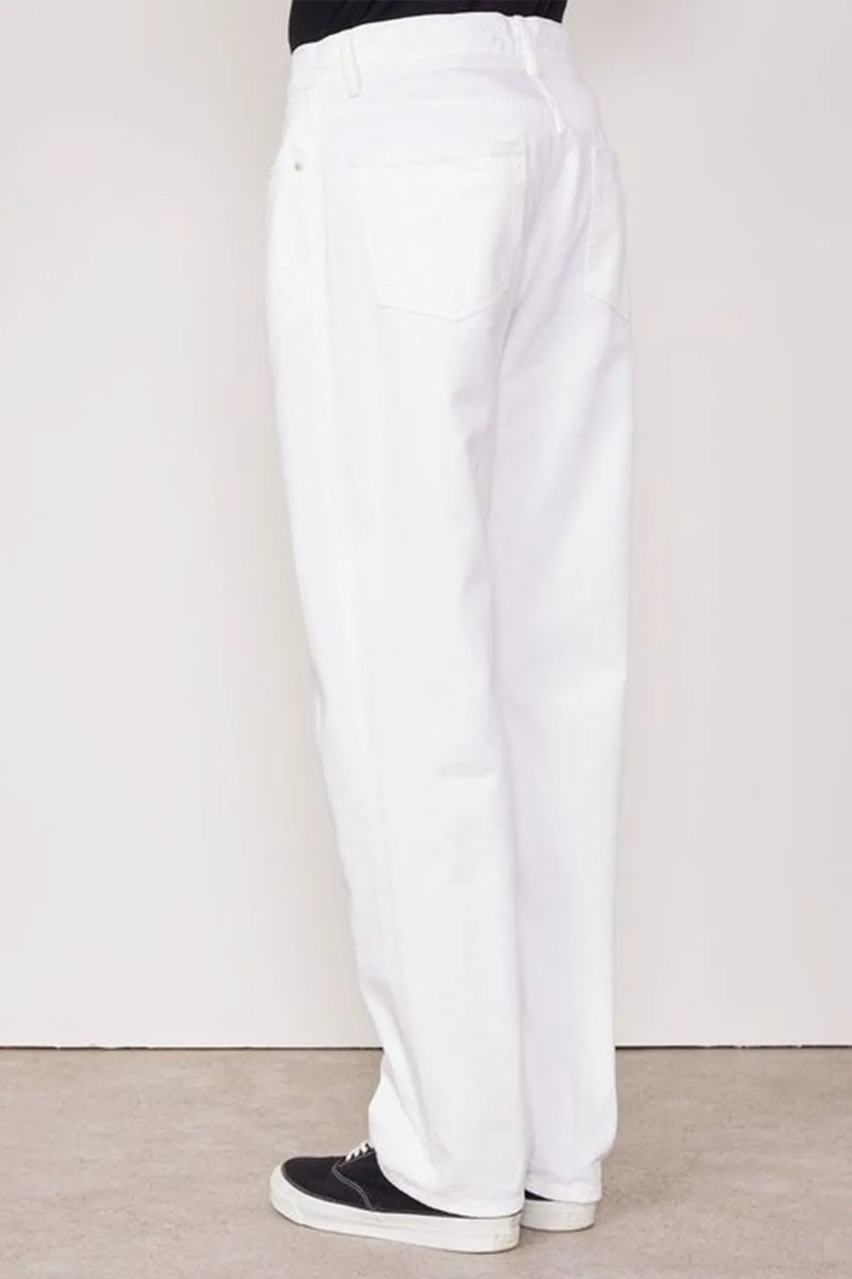 Tyler 5 Pocket Cotton Denim Pants in White