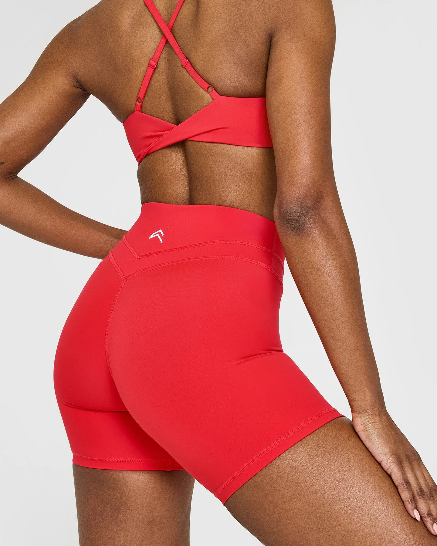 Unified High Waisted Shorts 6" | Muscle Mommy Red