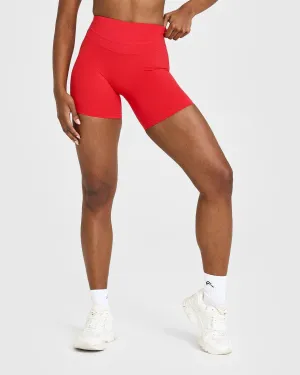 Unified High Waisted Shorts 6" | Muscle Mommy Red