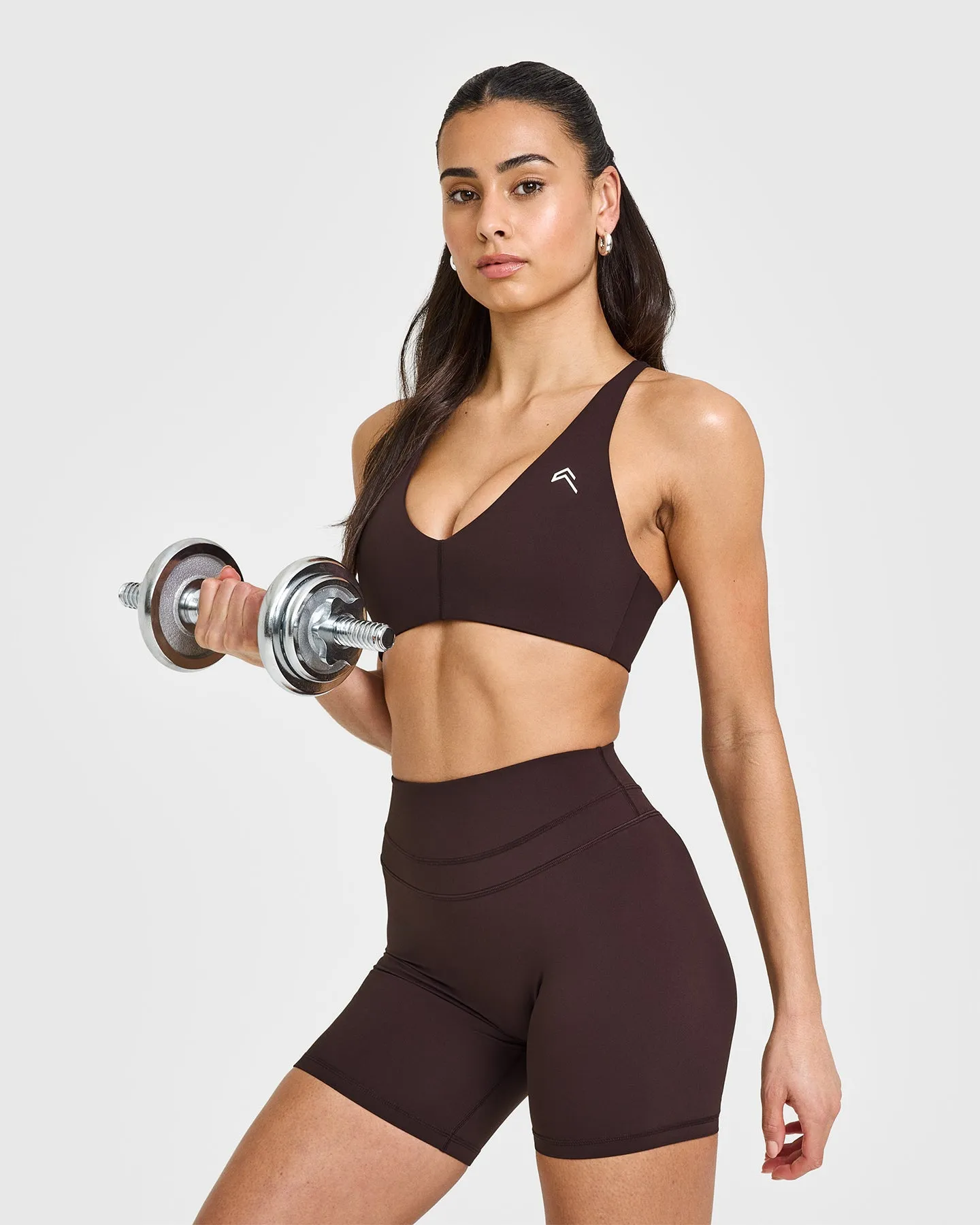 Unified High Waisted Shorts 6" | Plum Brown