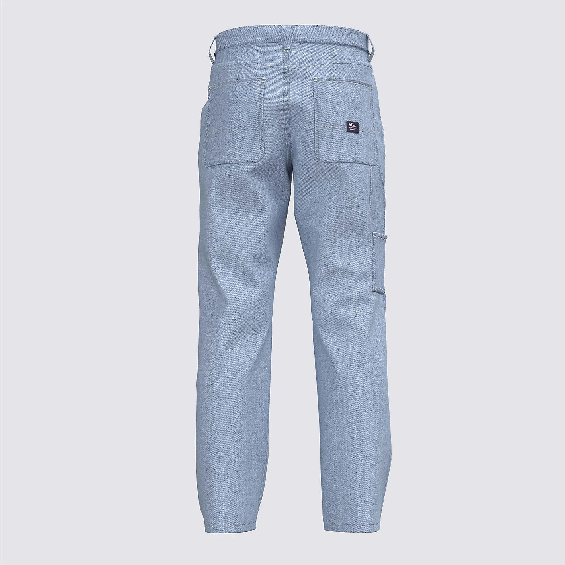 VANS Youth Drill Chore Carpenter Denim Pants Blue Ice