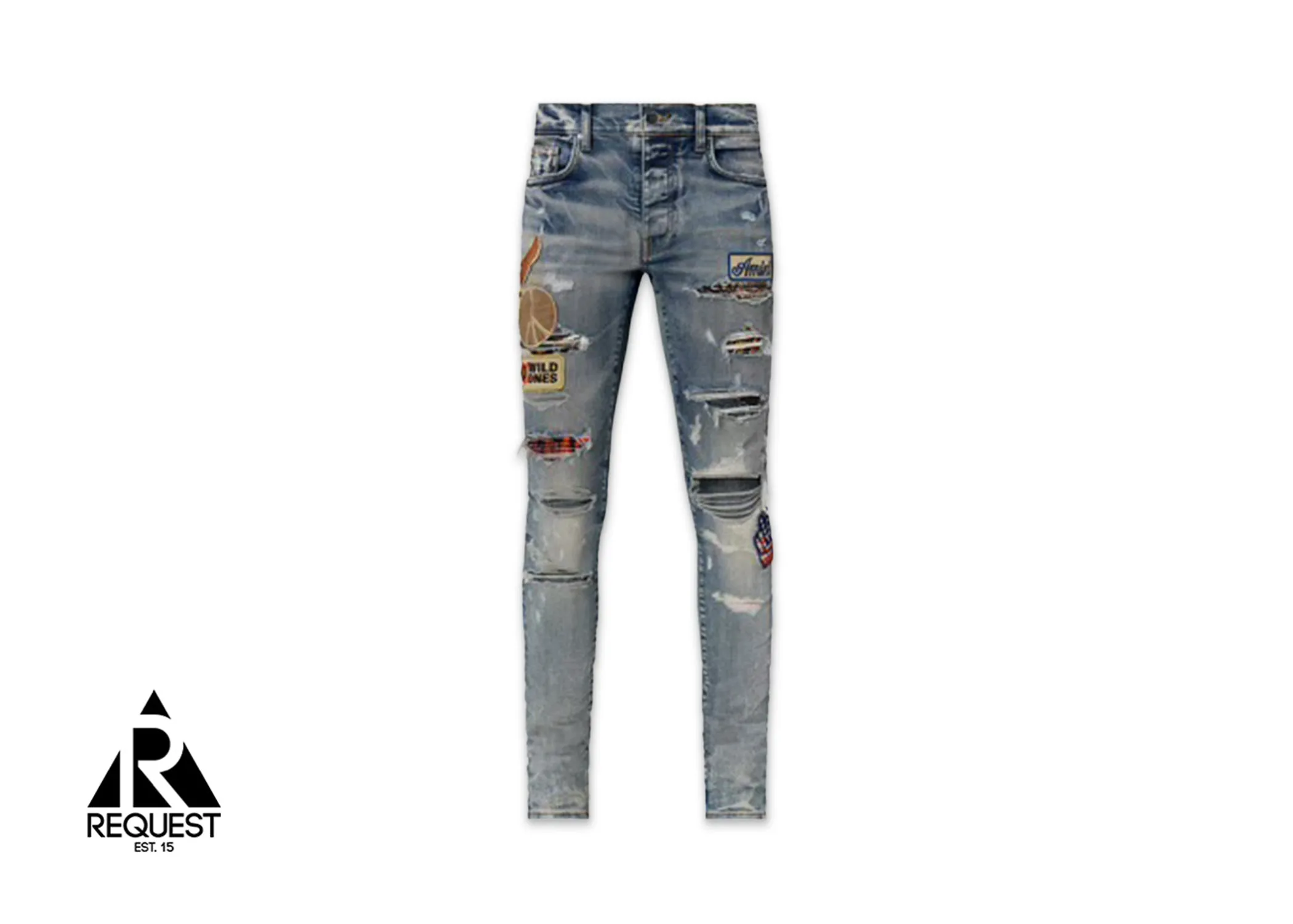 Vintage Biker Patch Denim "Clay Indigo"