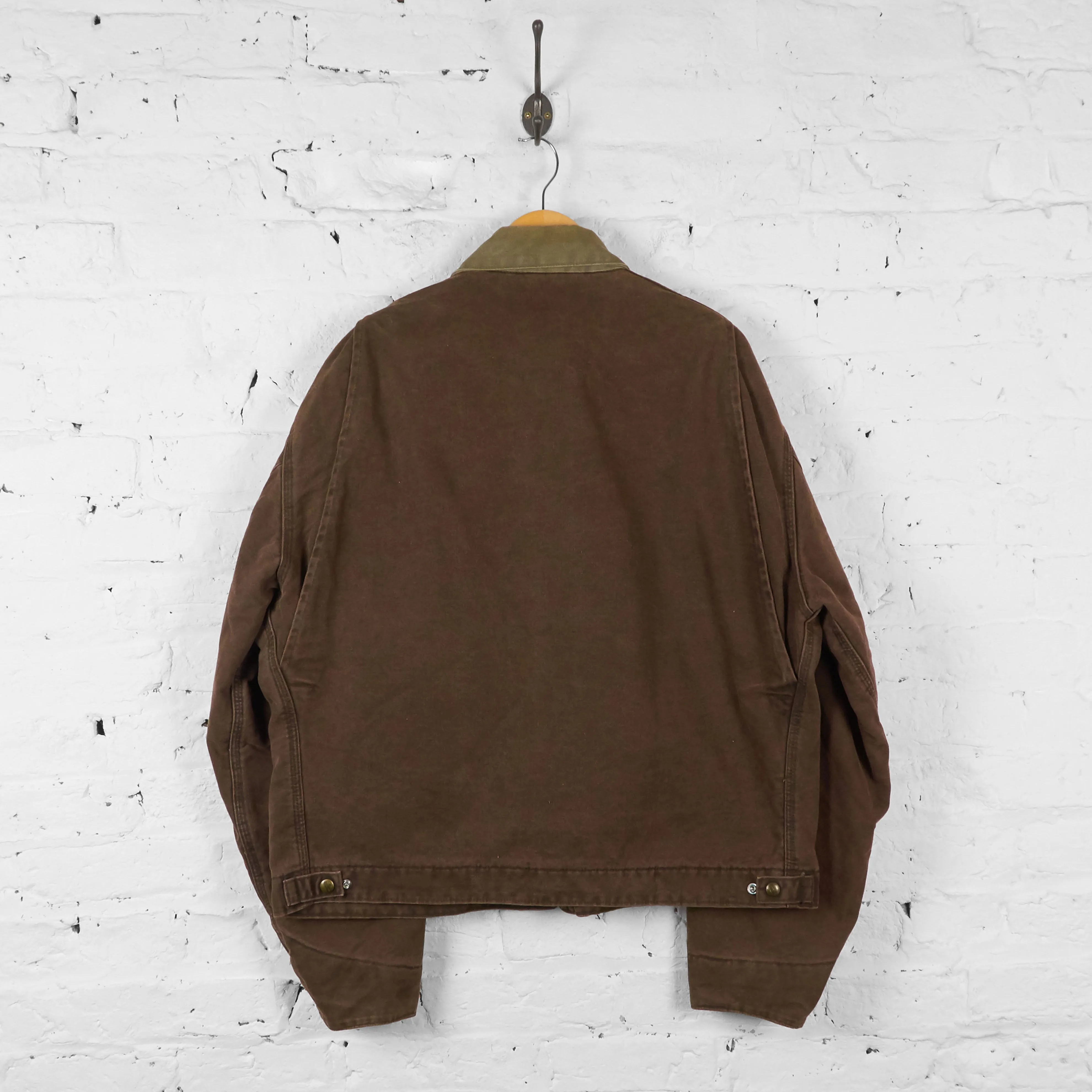Vintage Carhartt Collared Workwear Jacket - Brown - XL