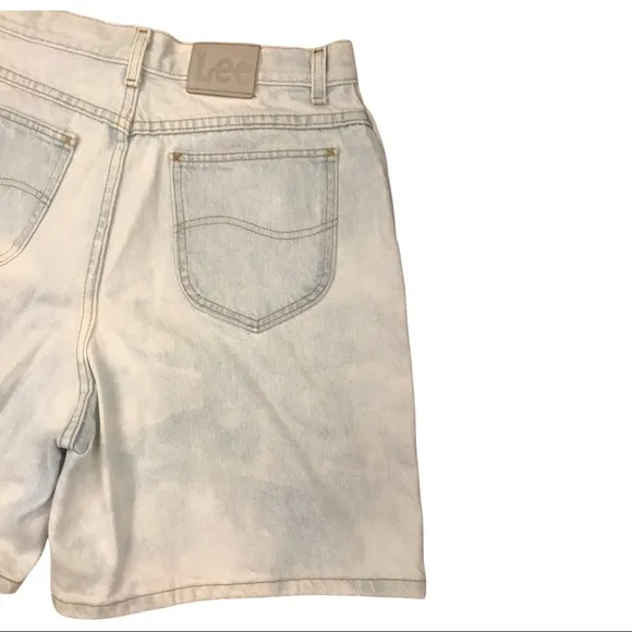 Vintage Lee Jean Shorts, 90’s, High waisted, Bermuda Jean Shorts, light wash