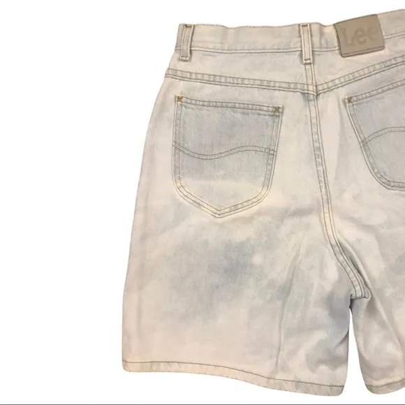 Vintage Lee Jean Shorts, 90’s, High waisted, Bermuda Jean Shorts, light wash