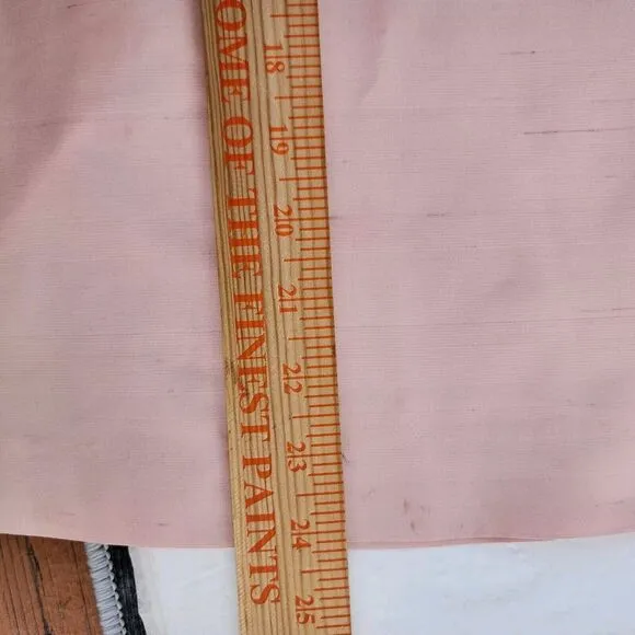 Vintage Paule Vasseur Allegro Light Pink Silk Pencil Skirt, Size 44 US Size M