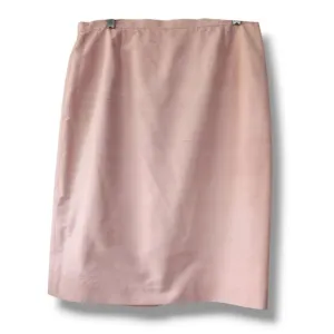 Vintage Paule Vasseur Allegro Light Pink Silk Pencil Skirt, Size 44 US Size M