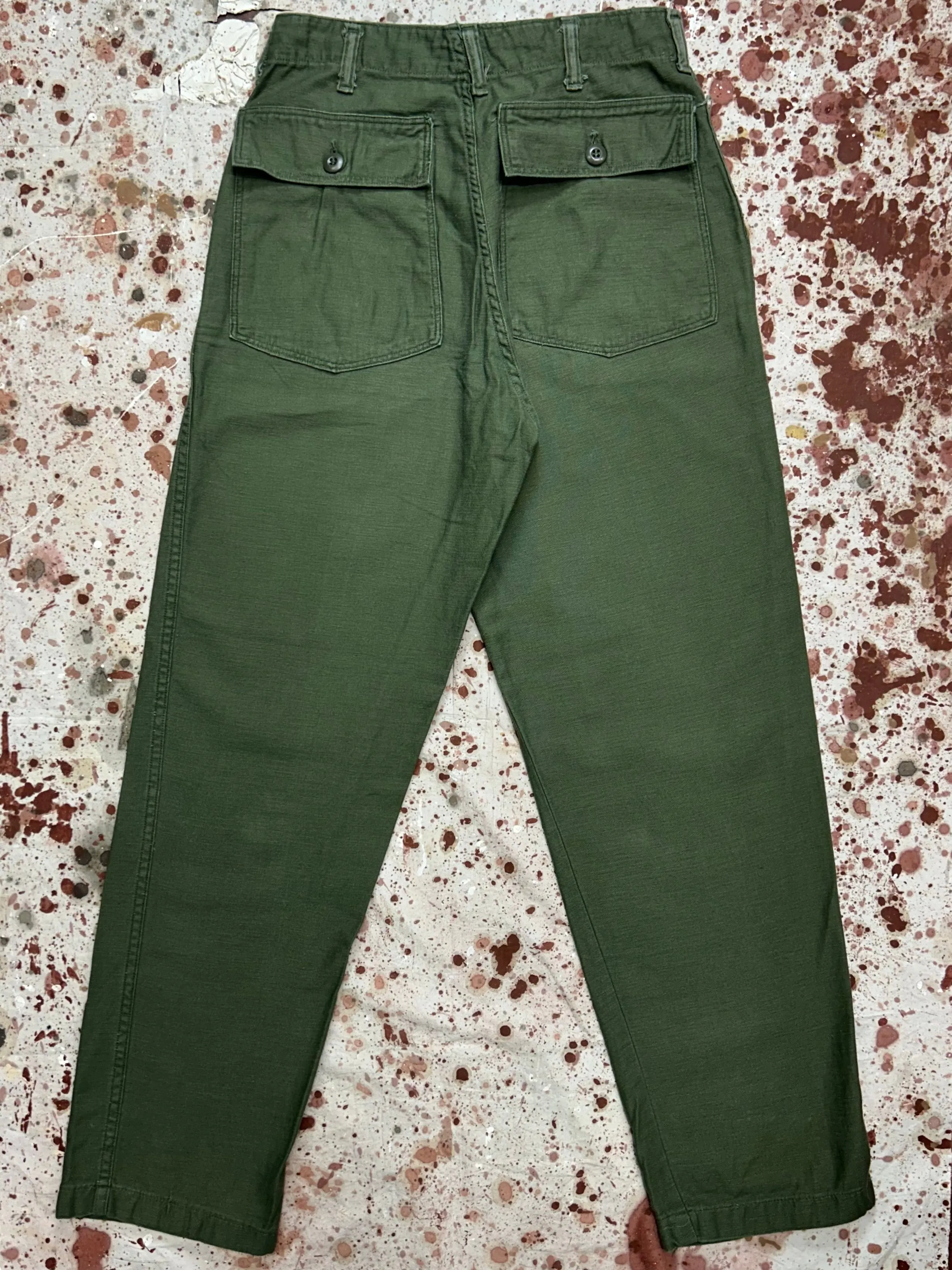 Vintage US Army 1969 OG 107 Baker Pants, Made by Blue Bell (JYJ1024-343)