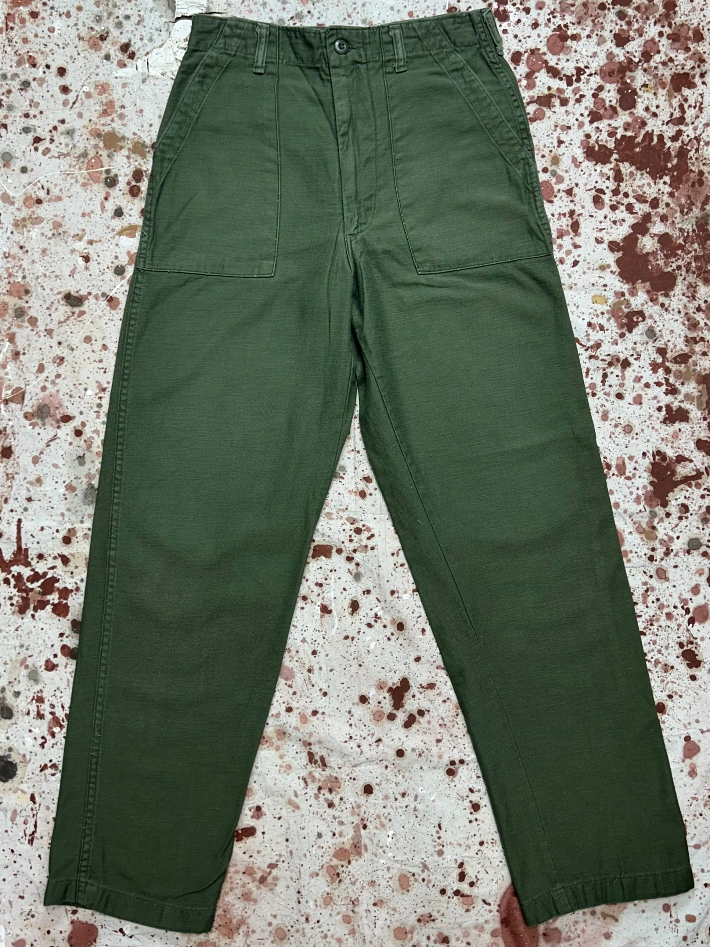 Vintage US Army 1969 OG 107 Baker Pants, Made by Blue Bell (JYJ1024-343)