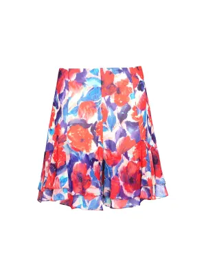 Violet Ruffle Shorts