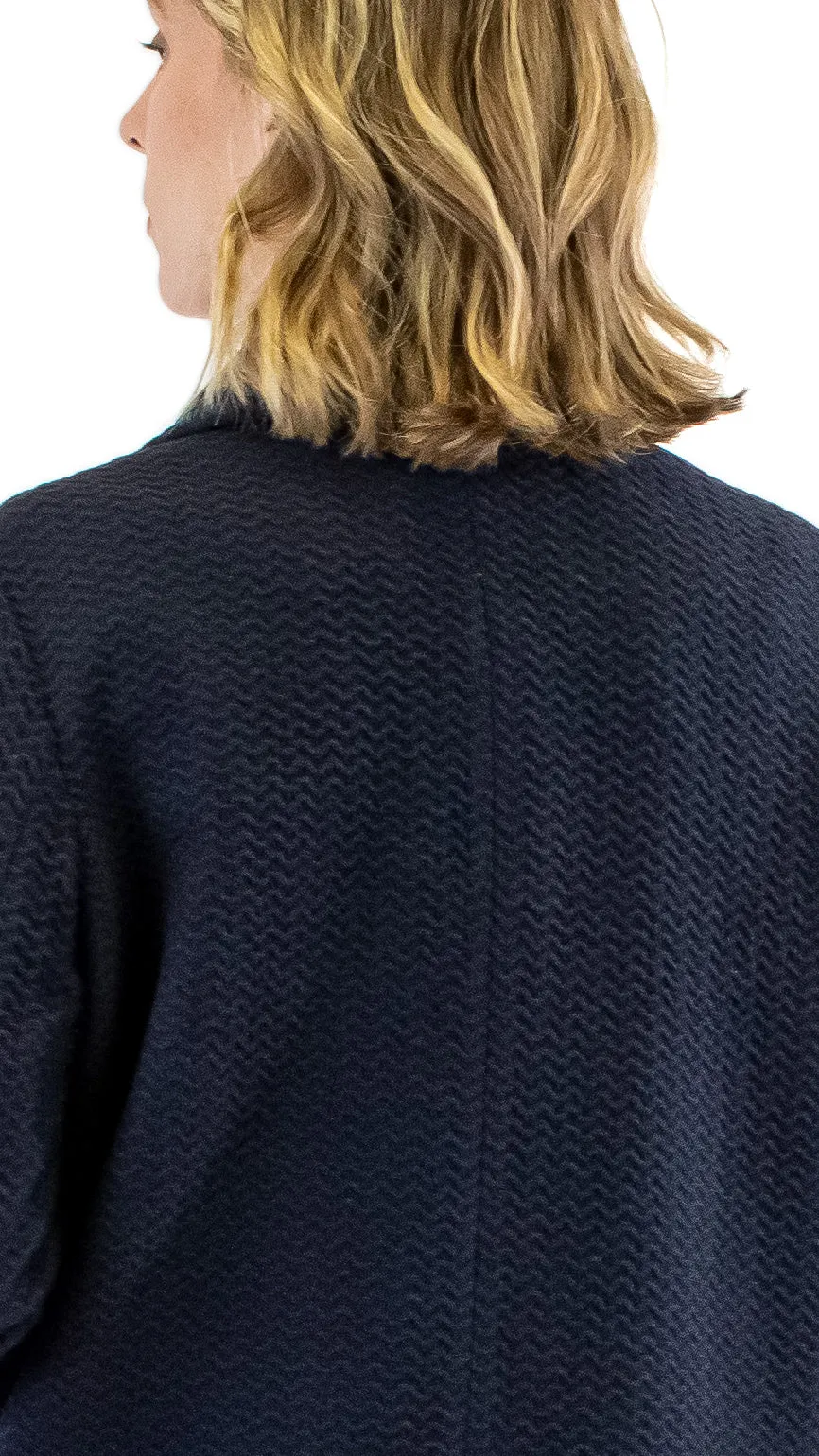 Wave Coat - Navy