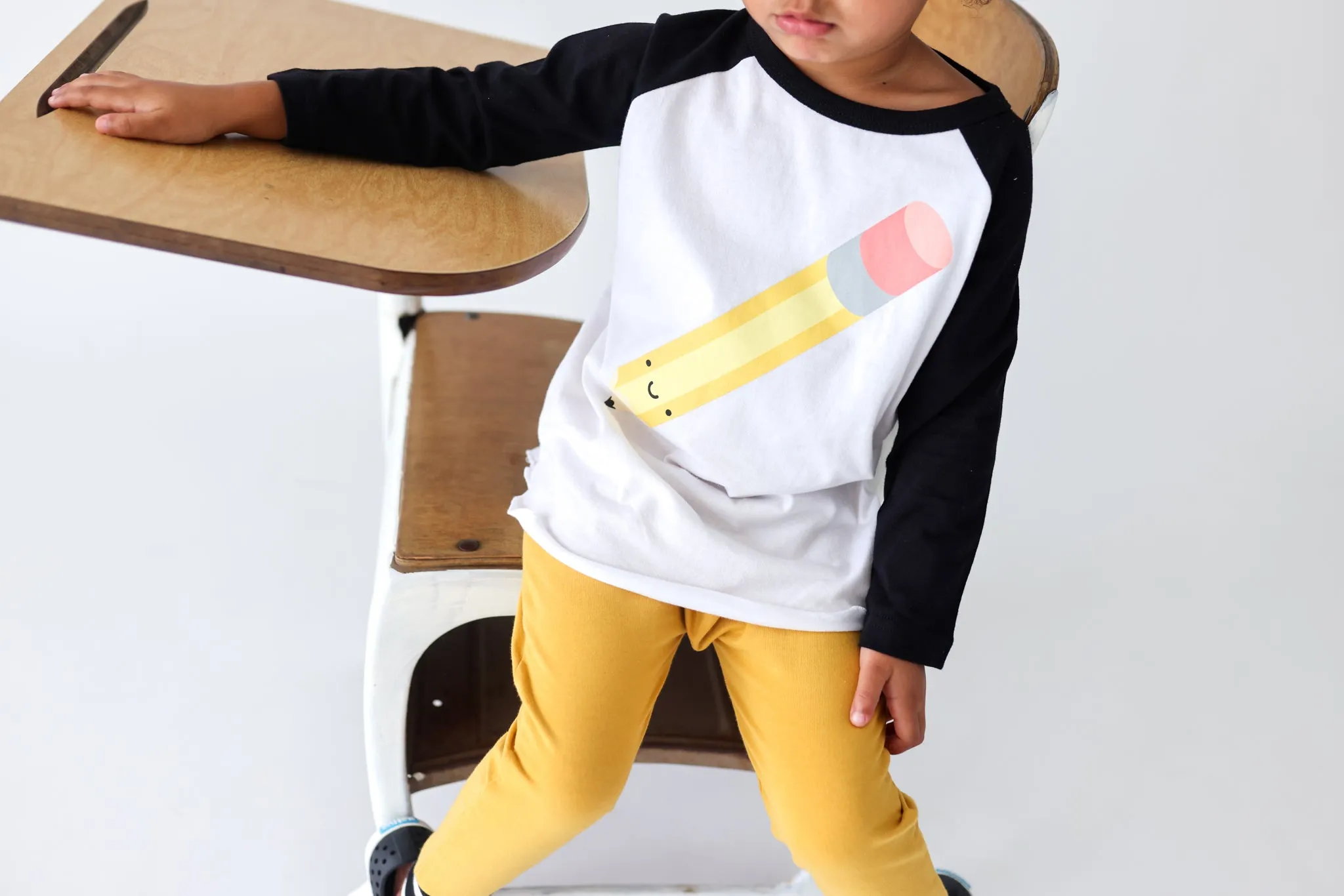 Whistle & Flute Pencil Baseball T-Shirt
