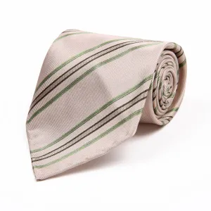 White Pencil Brown Tie